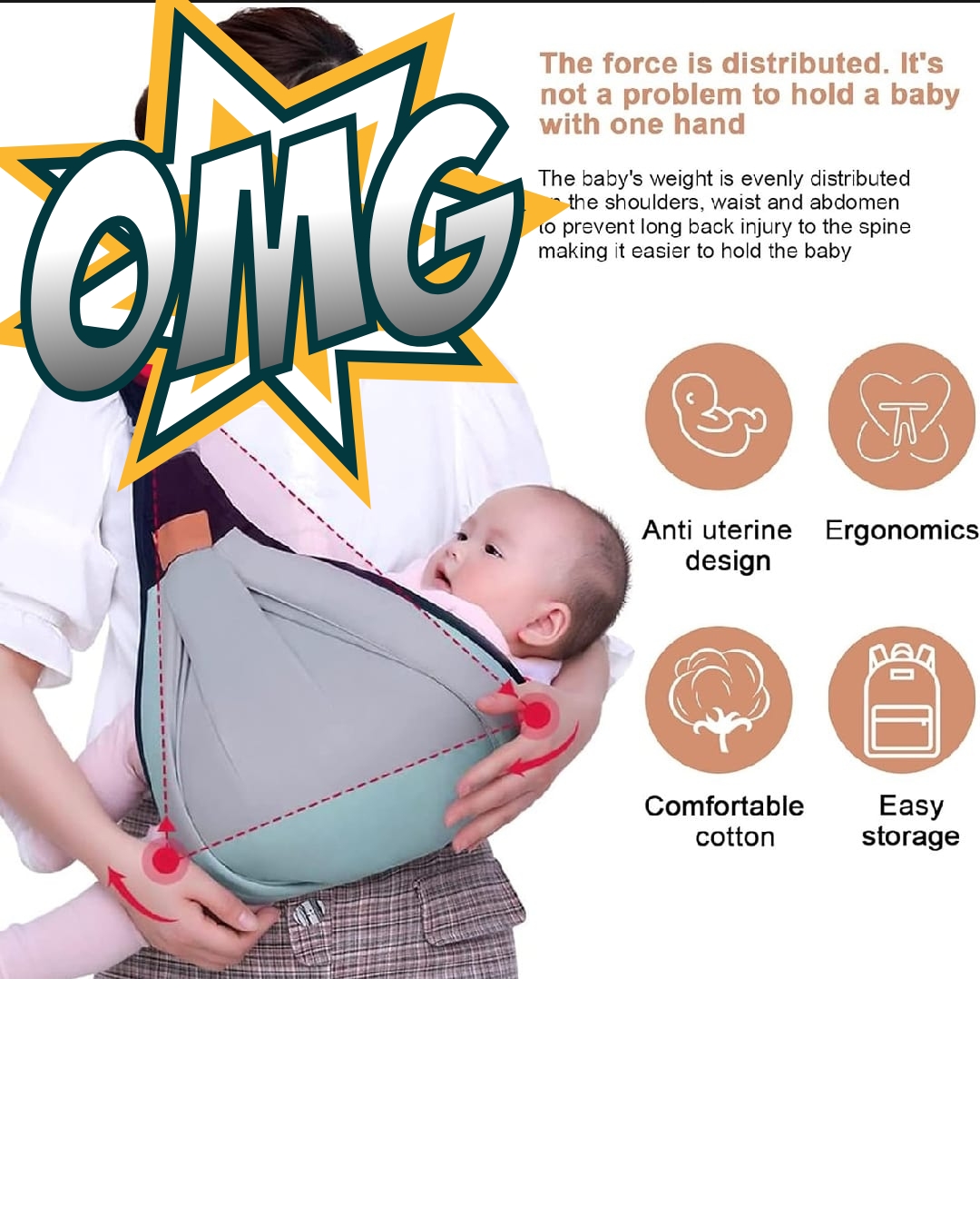 Baby Carrier (Breastfeeding Friendly)
